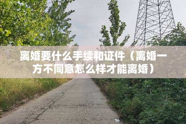 离婚要什么手续和证件（离婚一方不同意怎么样才能离婚）