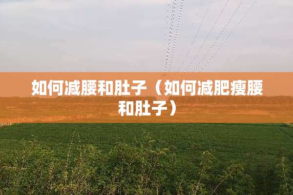 如何减腰和肚子（如何减肥瘦腰和肚子）