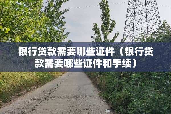 银行贷款需要哪些**（银行贷款需要哪些**和手续）