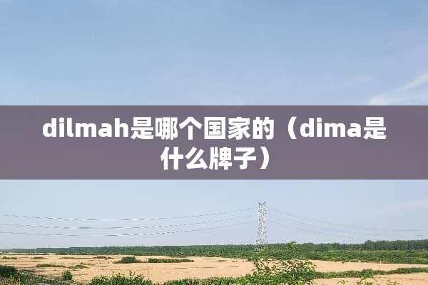 dilmah是哪个国家的（dima是什么牌子）