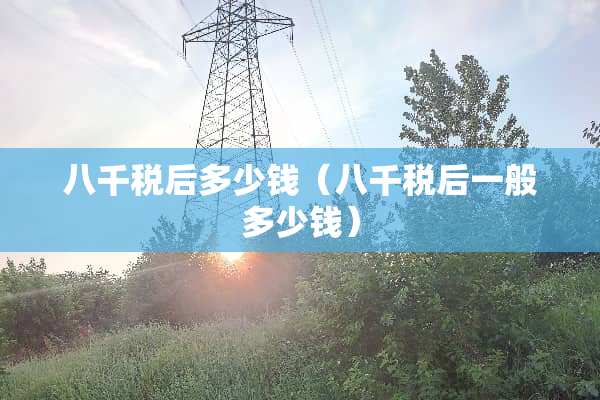 八千税后多少钱（八千税后一般多少钱）