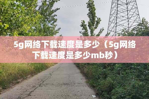 5g网络下载速度是多少（5g网络下载速度是多少mb秒）