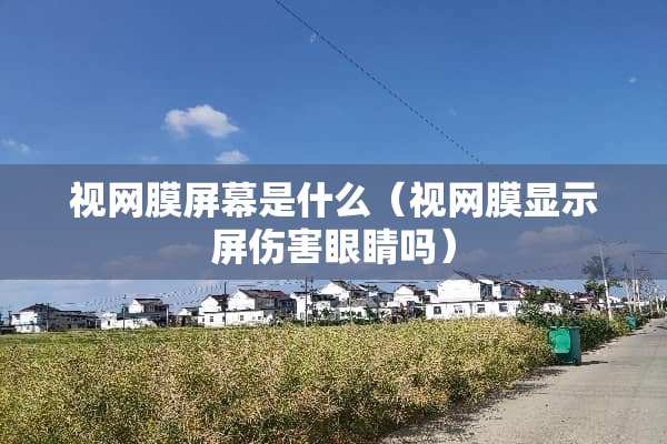 视网膜屏幕是什么（视网膜显示屏伤害眼睛吗）
