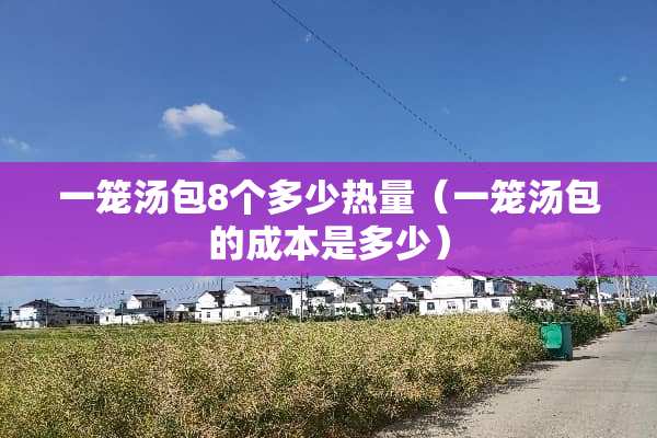 一笼汤包8个多少热量（一笼汤包的成本是多少）