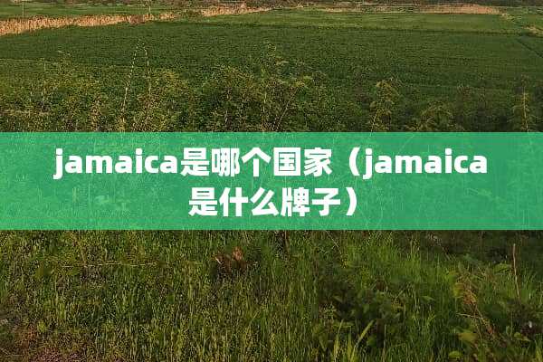 jamaica是哪个国家（jamaica是什么牌子）