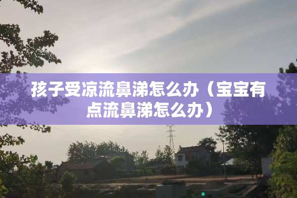 孩子受凉流鼻涕怎么办（宝宝有点流鼻涕怎么办）