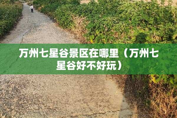 万州七星谷景区在哪里（万州七星谷好不好玩）