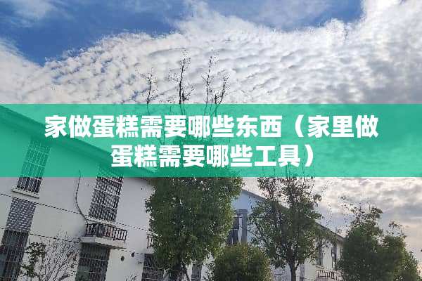 家做蛋糕需要哪些东西（家里做蛋糕需要哪些工具）