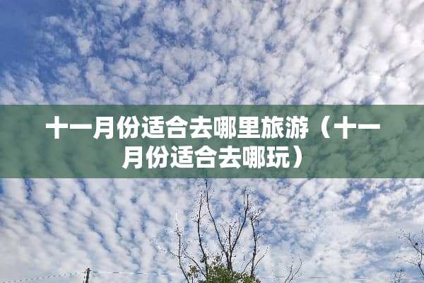 十一月份适合去哪里旅游（十一月份适合去哪玩）
