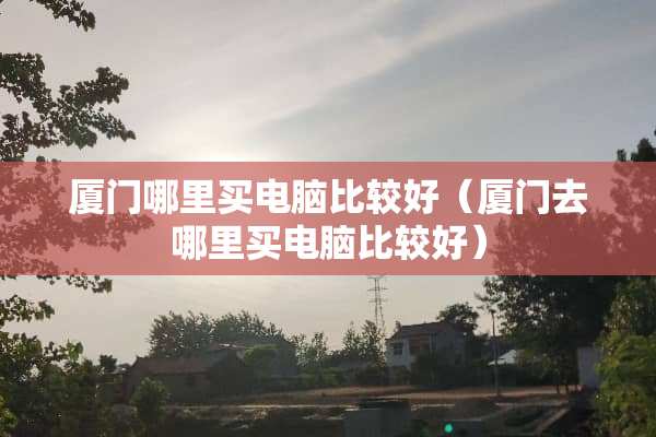 厦门哪里买电脑比较好（厦门去哪里买电脑比较好）