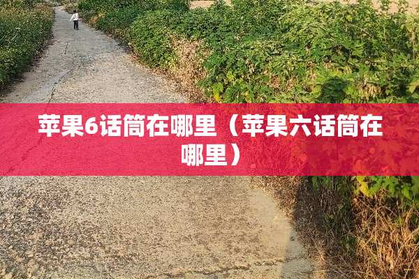 苹果6话筒在哪里（苹果六话筒在哪里）