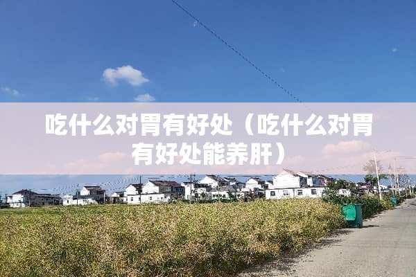 吃什么对胃有好处（吃什么对胃有好处能养肝）