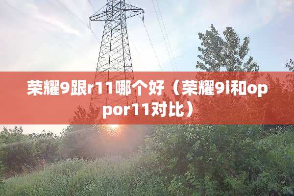 荣耀9跟r11哪个好（荣耀9i和oppor11对比）