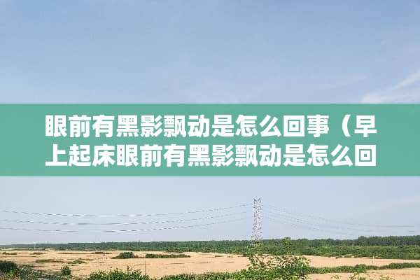 眼前有黑影飘动是怎么回事（早上起床眼前有黑影飘动是怎么回事）