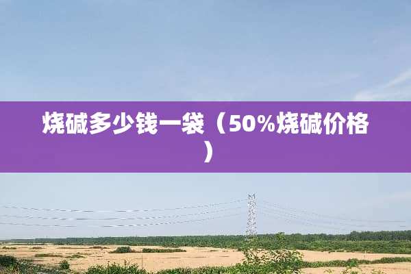 烧碱多少钱一袋（50%烧碱价格）