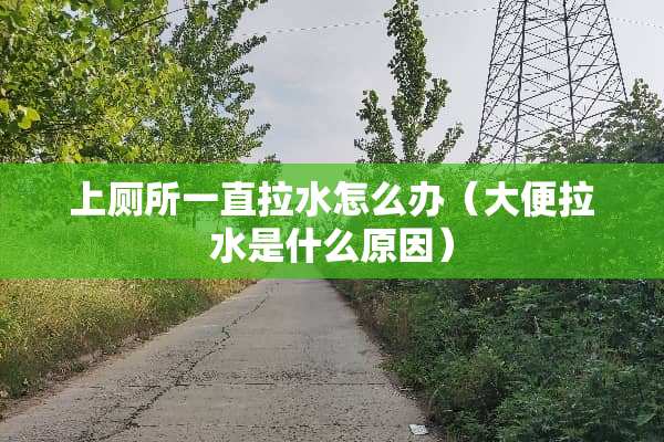 上厕所一直拉水怎么办（大便拉水是什么原因）