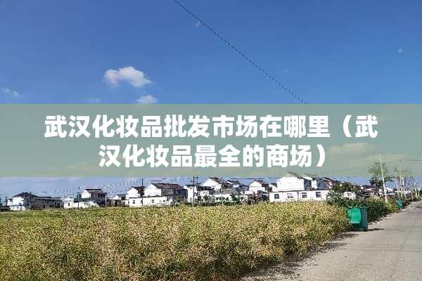 武汉化妆品批发市场在哪里（武汉化妆品最全的商场）