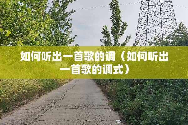 如何听出一首歌的调（如何听出一首歌的调式）
