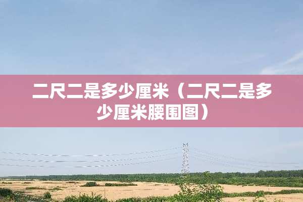 二尺二是多少厘米（二尺二是多少厘米腰围图）
