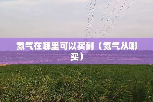 氦气在哪里可以买到（氦气从哪买）