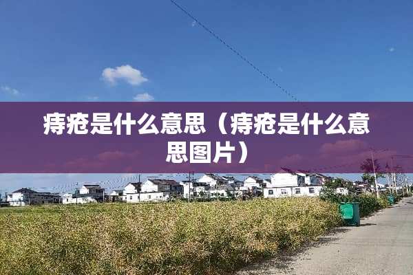 痔疮是什么意思（痔疮是什么意思图片）