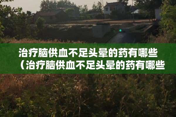 治疗脑供血不足头晕的药有哪些（治疗脑供血不足头晕的药有哪些特效药?）