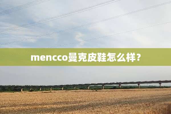 mencco曼克皮鞋怎么样？