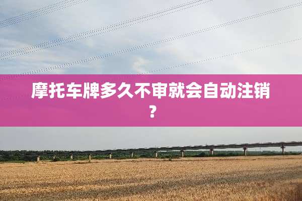 摩托车牌多久不审就会自动注销？