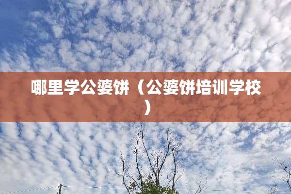 哪里学公婆饼（公婆饼培训学校）