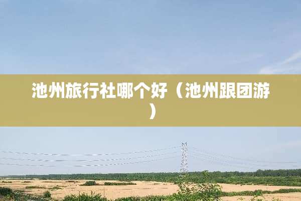 池州旅行社哪个好（池州跟团游）