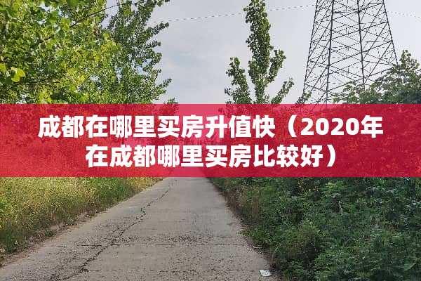 成都在哪里买房升值快（2020年在成都哪里买房比较好）