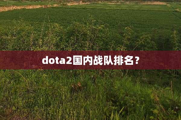 dota2国内战队排名？