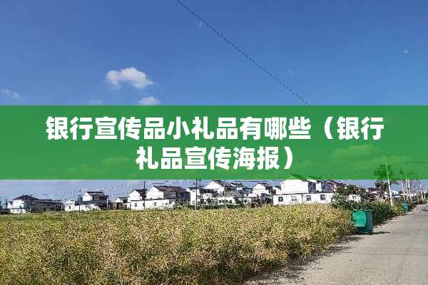 银行宣传品小礼品有哪些（银行礼品宣传海报）