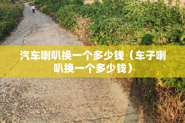 汽车喇叭换一个多少钱（车子喇叭换一个多少钱）