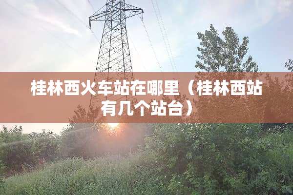 桂林西火车站在哪里（桂林西站有几个站台）