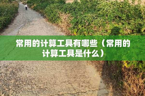 常用的计算工具有哪些（常用的计算工具是什么）
