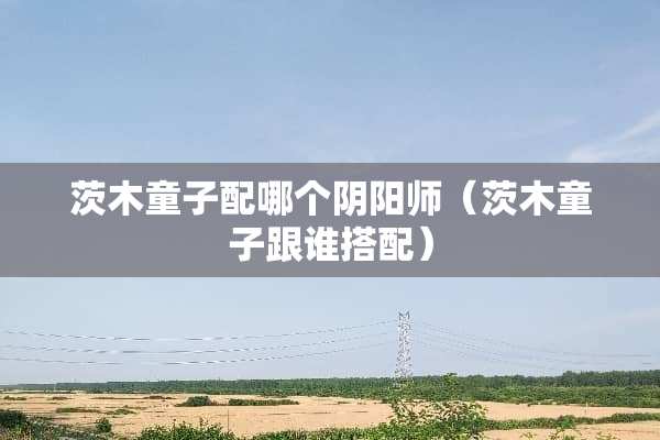 茨木童子配哪个*阳师（茨木童子跟谁搭配）