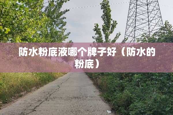 防水粉底液哪个牌子好（防水的粉底）