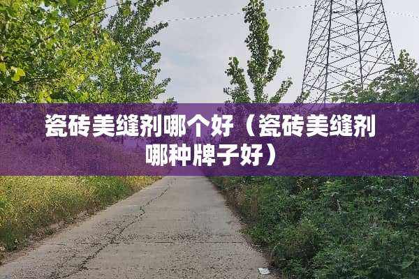瓷砖美缝剂哪个好（瓷砖美缝剂哪种牌子好）