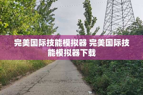 完美国际技能模拟器 完美国际技能模拟器下载