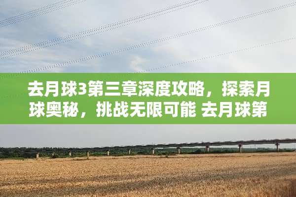 去月球3第三章深度攻略，探索月球奥秘，挑战无限可能 去月球第三章攻略