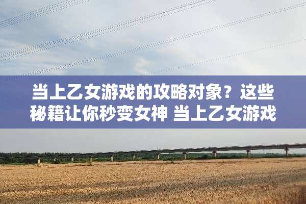 当上乙女游戏的攻略对象？这些秘籍让你秒变女神 当上乙女游戏的攻略对象