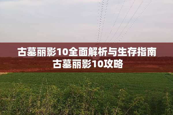 古墓丽影10全面解析与生存指南 古墓丽影10攻略