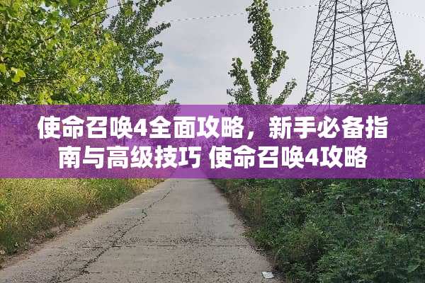 使命召唤4全面攻略，新手必备指南与高级技巧 使命召唤4攻略