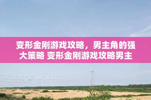 变形金刚游戏攻略，男主角的强大策略 变形金刚游戏攻略男主