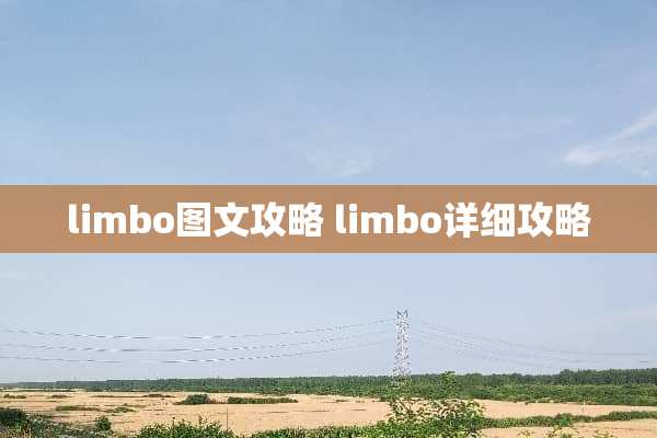 limbo图文攻略 limbo详细攻略