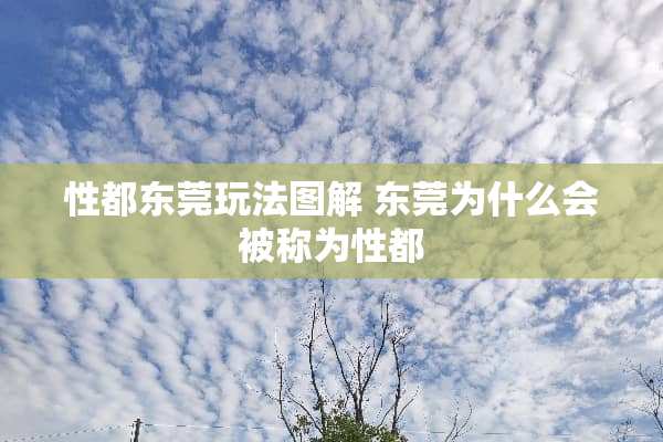 性都东莞玩法图解 东莞为什么会被称为性都