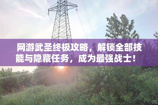 网游武圣终极攻略，解锁全部技能与隐藏任务，成为最强战士！ 网游武圣游戏攻略