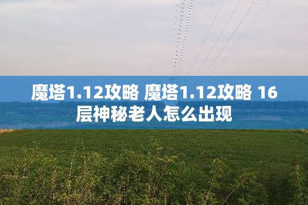 魔塔1.12攻略 魔塔1.12攻略 16层神秘老人怎么出现