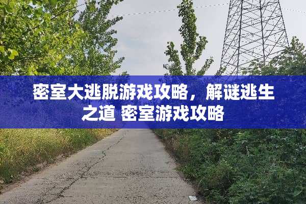密室大逃脱游戏攻略，解谜逃生之道 密室游戏攻略